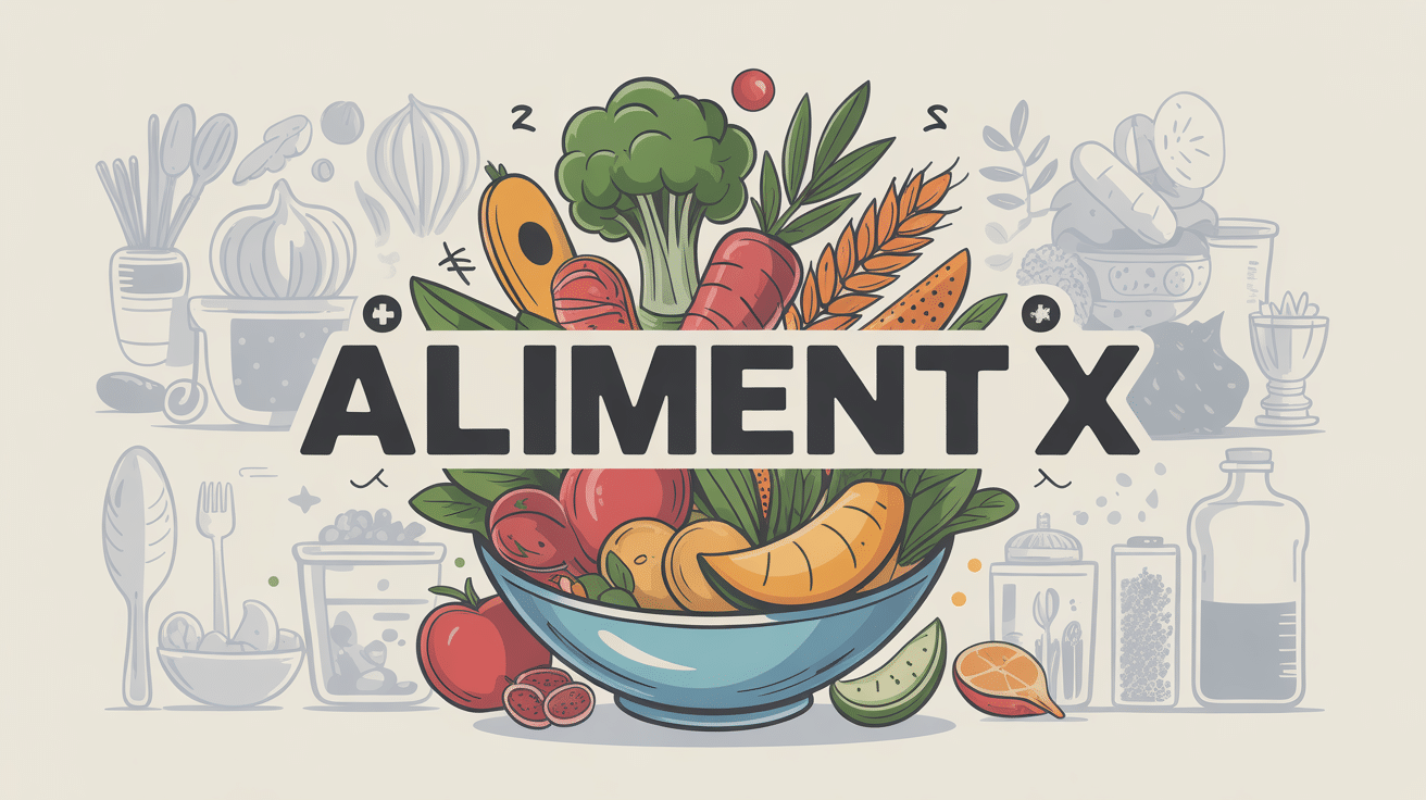 Illustration aliment x nutrition santé