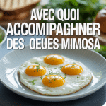 table elegante avec quoi accompagner des oeufs mimosa