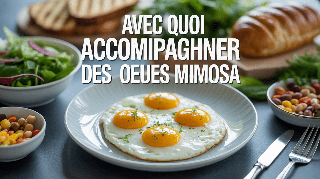table elegante avec quoi accompagner des oeufs mimosa