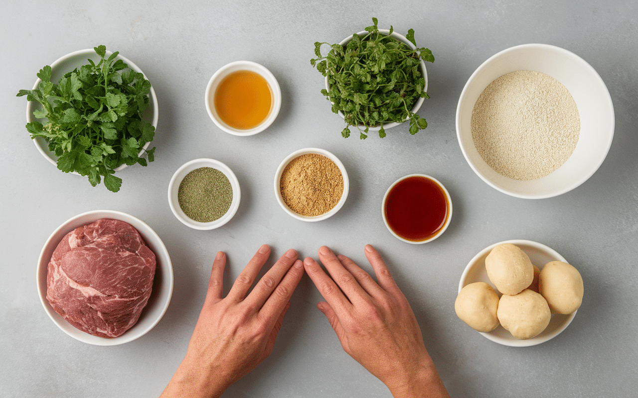 préparation boulette couscous ingrédients