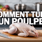 Comment tuer un poulpe illustré sur une planche de cuisine