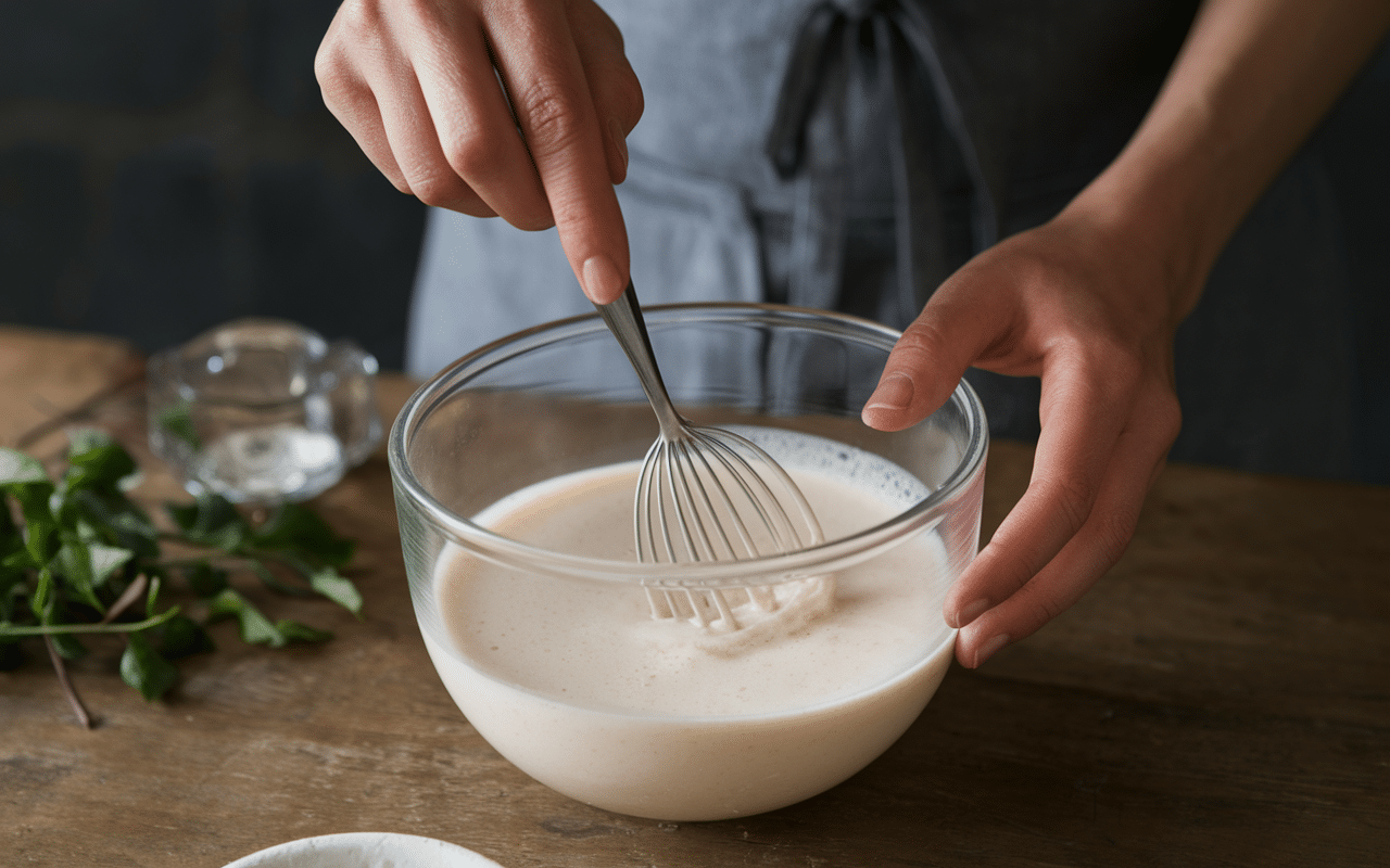 cuisine une maryse main mélange technique mousse