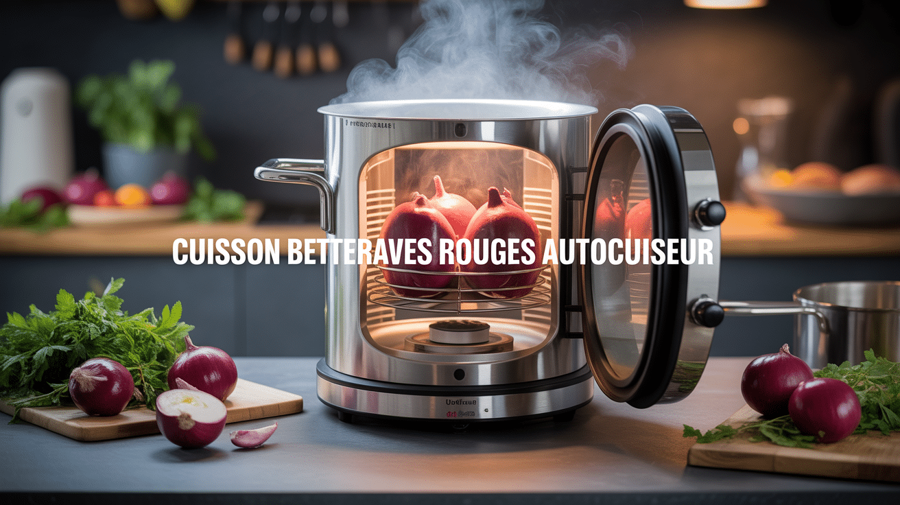 Cuisson des betteraves rouges en autocuiseur avec autocuiseur moderne