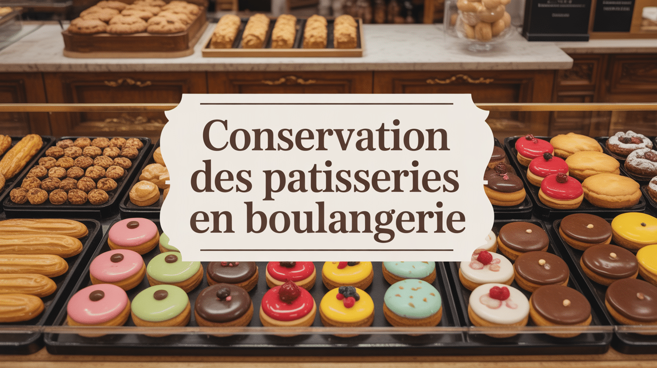 Vitrine de pâtisseries durée conservation pâtisserie boulangerie