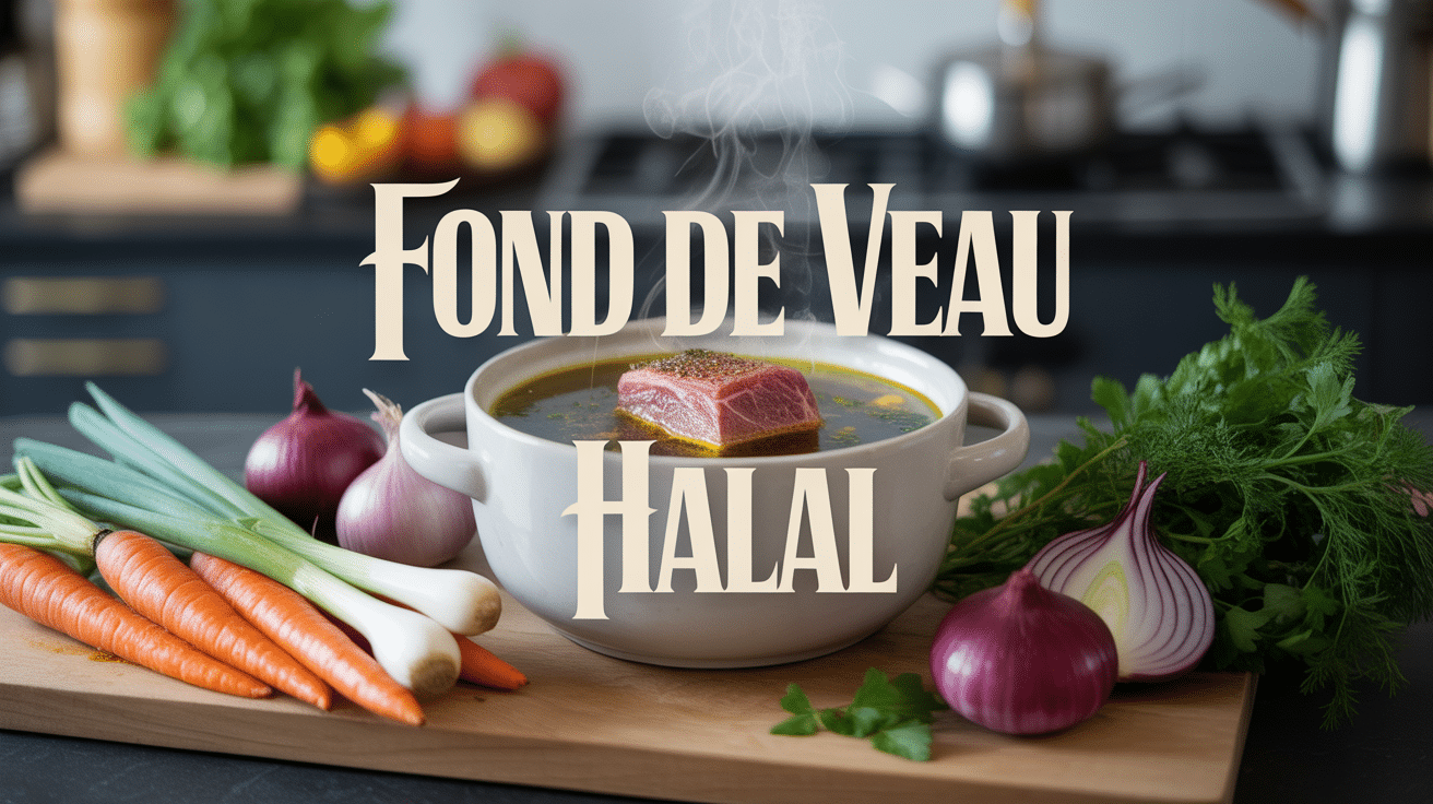 bol bouillon fond de veau halal avec legumes