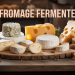 Assortiment de fromage fermenté avec noix et miel