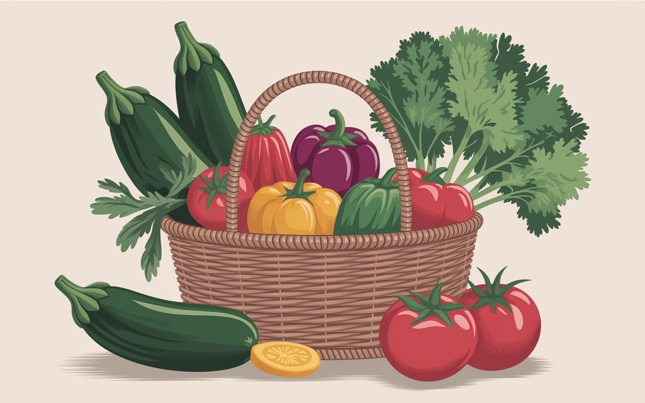 Idee menu semaine septembre panier legumes automne