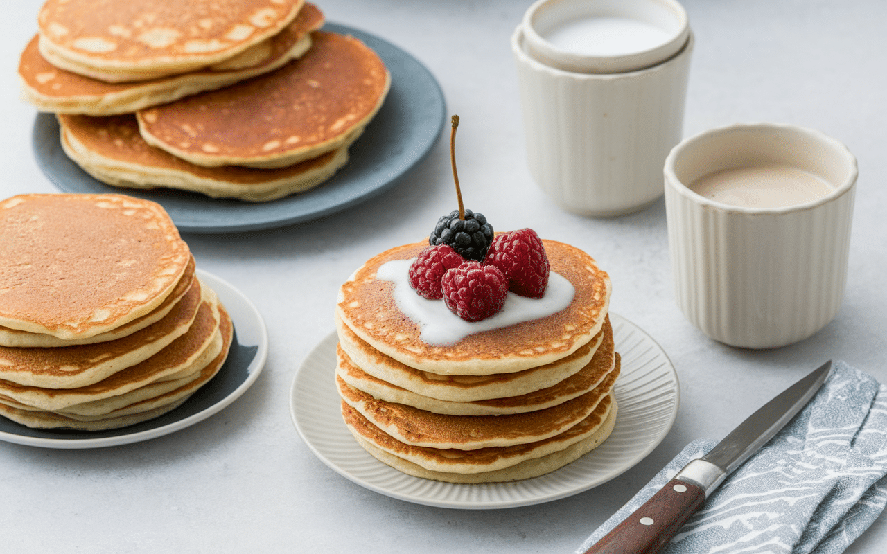Comparatif pancakes fluffy yaourt et classiques