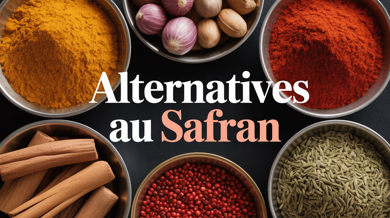 par quoi remplacer le safran avec alternatives d'épices colorées