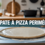 pate a pizza périmée avec taches verdâtres