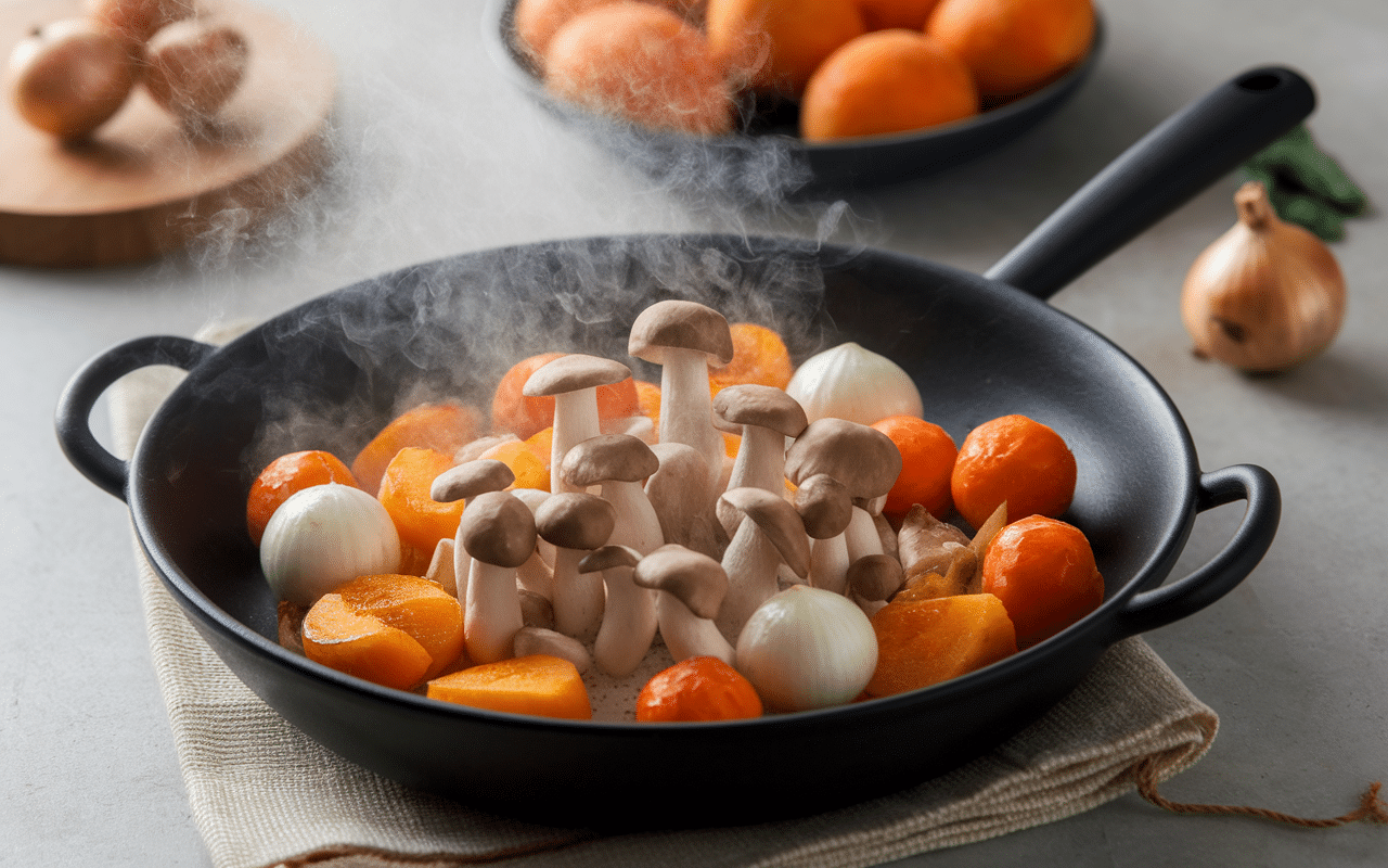 quel légume se marie bien avec les champignons poêlée classique