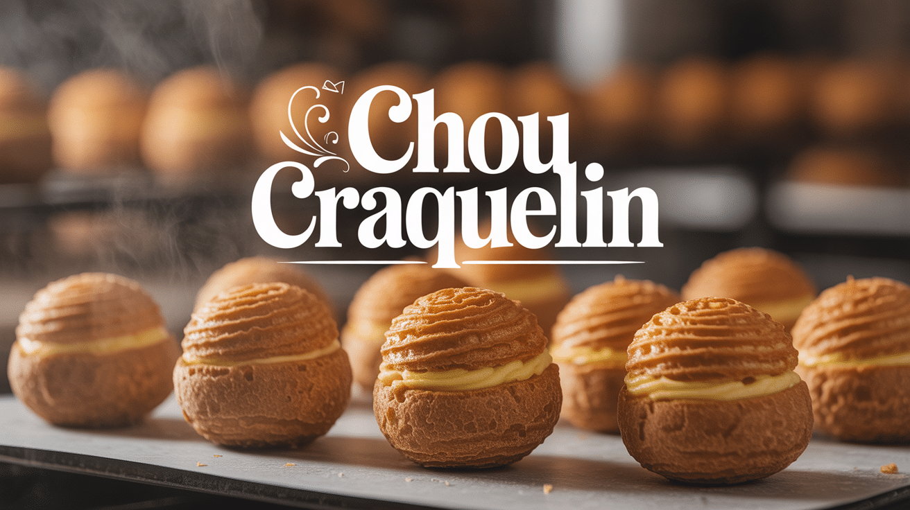 recette choux craquelin michalak sur plaque dorée