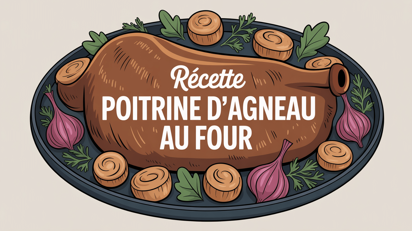 poitrine d'agneau dorée four et légumes recette