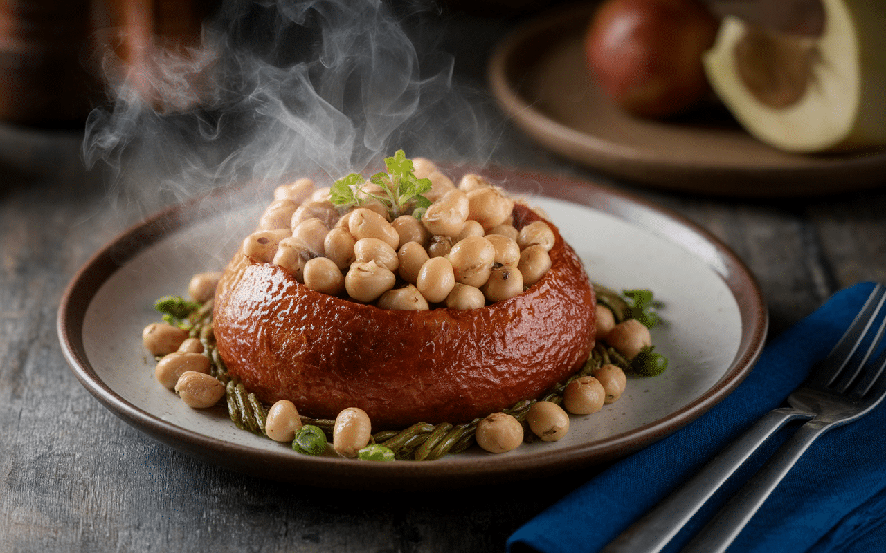 Saucisse de Toulouse accompagnement haricots cassoulet