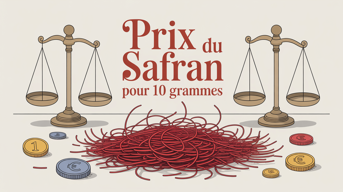 10g de safran prix visuel avec filaments et pièces
