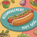 accompagnement hot dog frites salade sauce légumes grillés