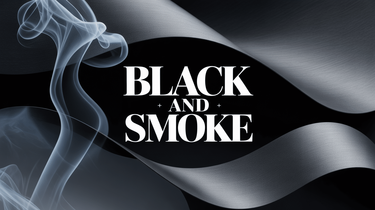 Image black and smoke artistique moderne et sophistiquée