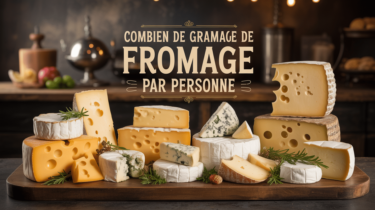 combien de gramme de fromage par personne plateau fromages et balance