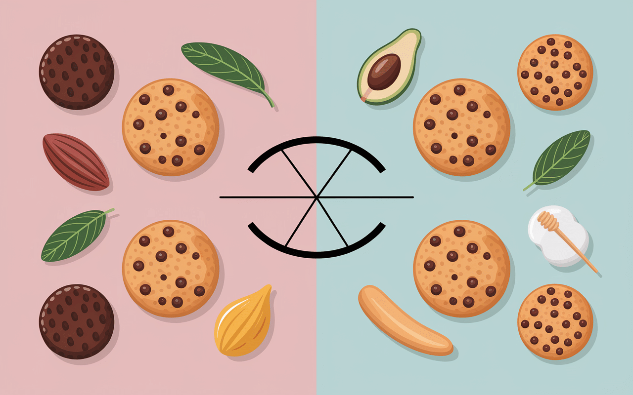 Comparatif cookies beurre de cacahuete healthy vs industriel