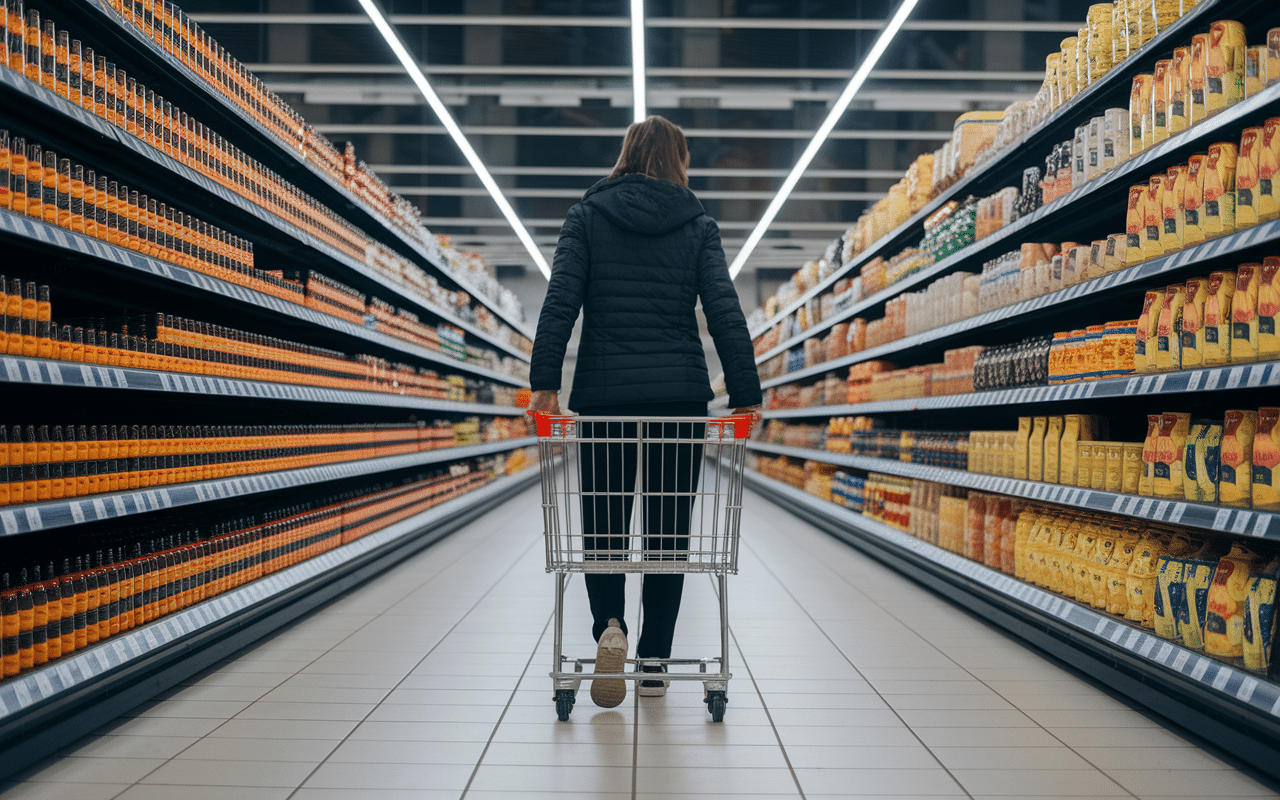 Rayon supermarché confiture sans sucre étiquette