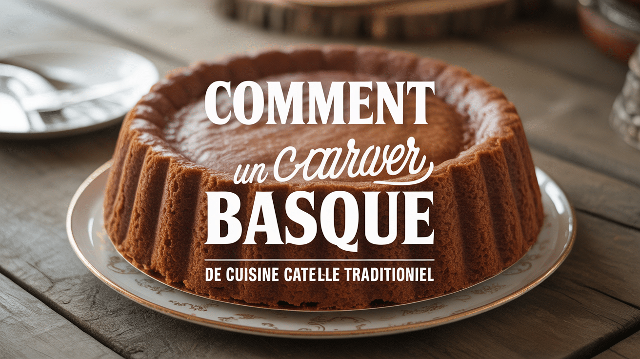 Gâteau basque traditionnel sur table, conseils conservation