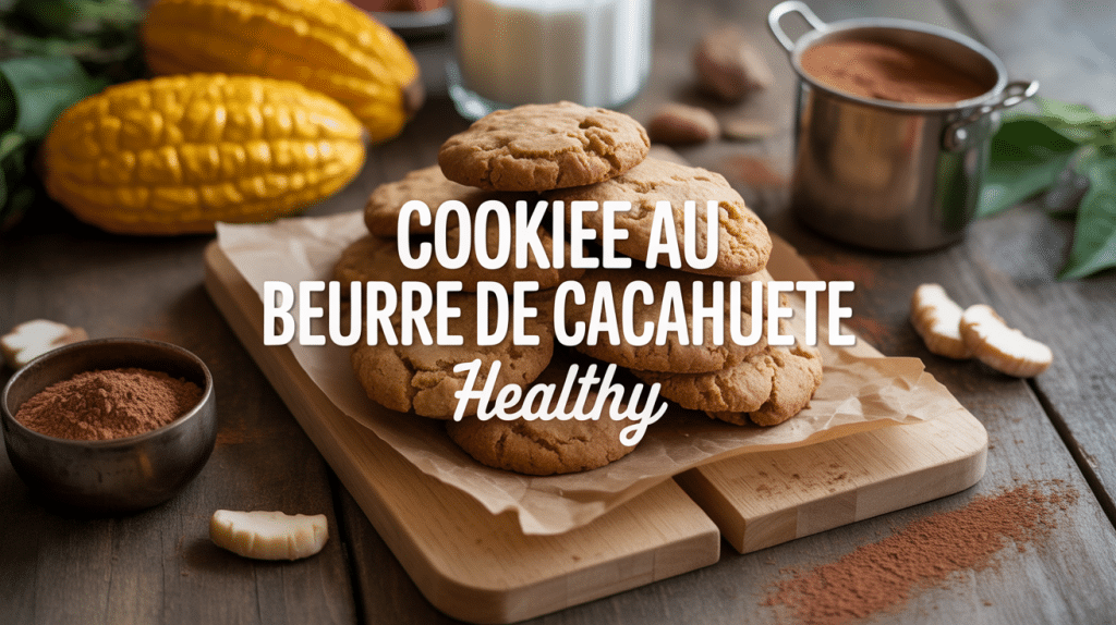 Cookies beurre de cacahuete healthy et ingredients sains