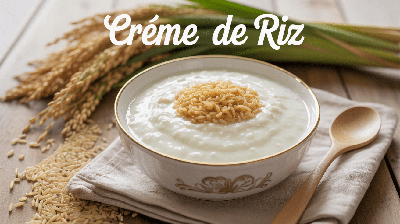 Bol crème de riz recette onctueuse dorée