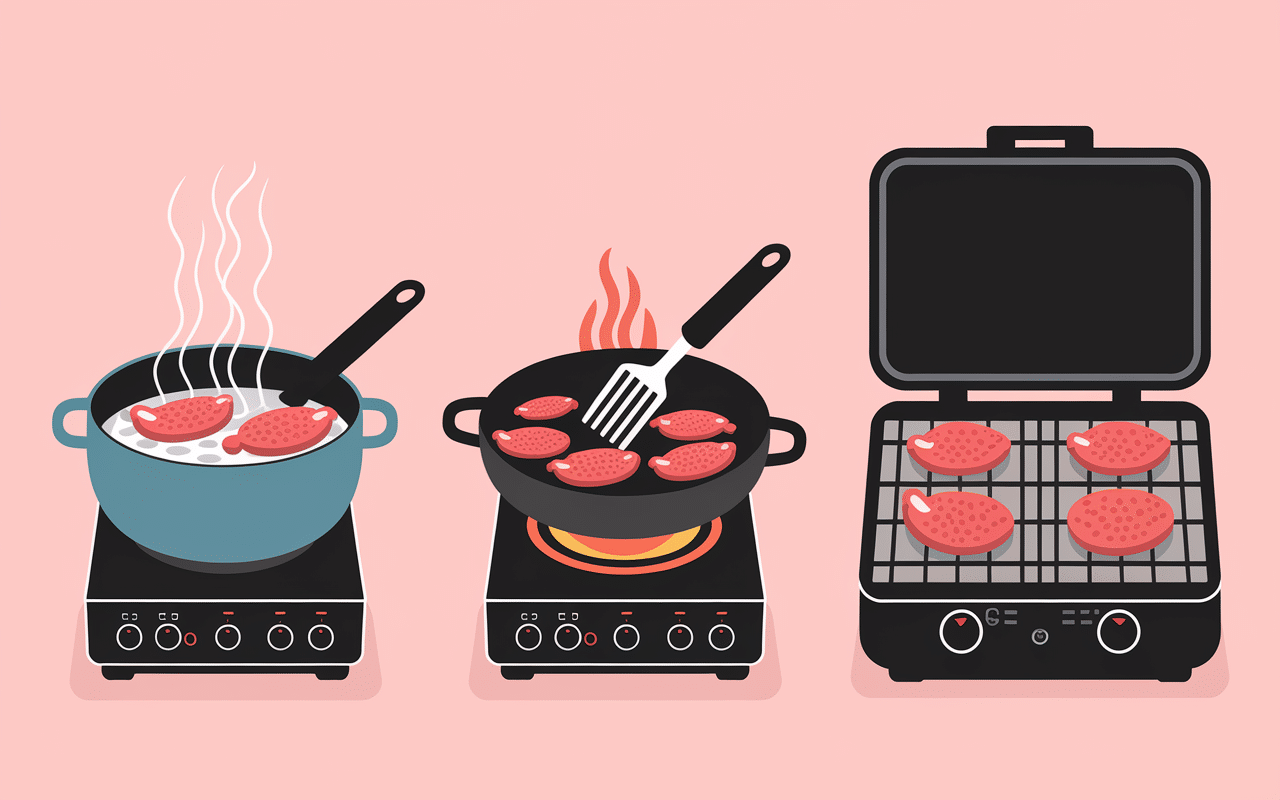 cuisson saucisse de francfort eau poele four