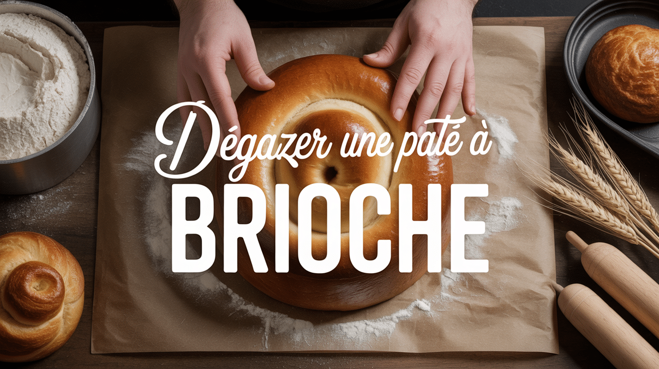 Dégazer une pâte à brioche étape mains cuisine artisanale