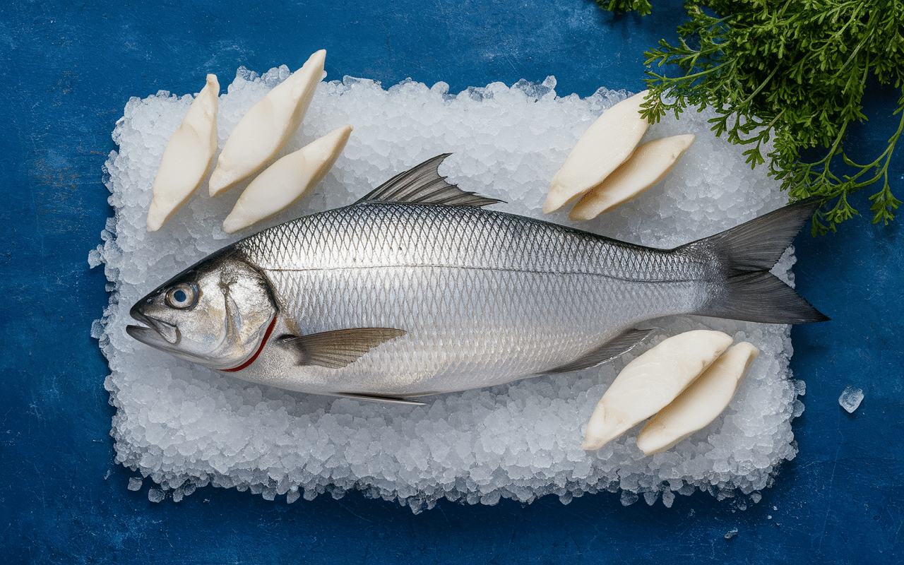 filet de lingue sur glace