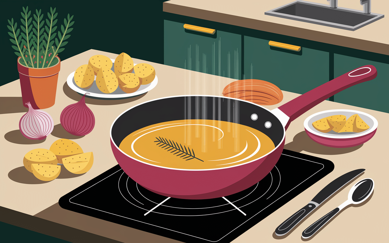 Cuisson graisse de porc en cuisine pommes de terre poêle