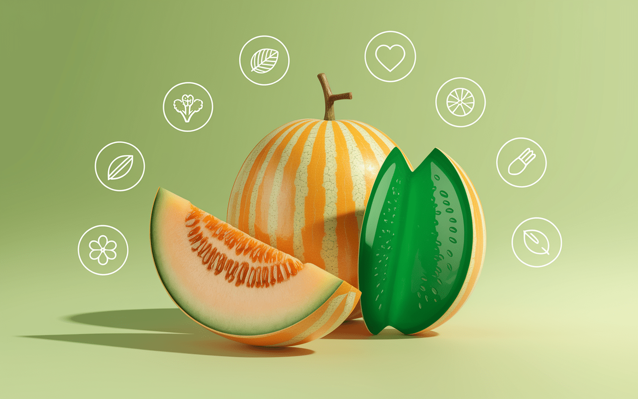 jelly melon entier et coupe nutrition