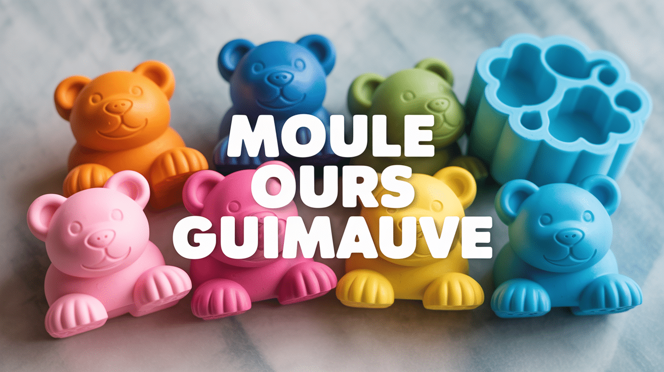 Guimauves en forme d'oursons avec moule ours guimauve