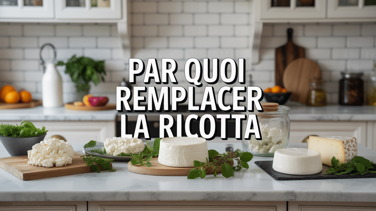 Par quoi remplacer la ricotta avec fromages frais sur plan de travail