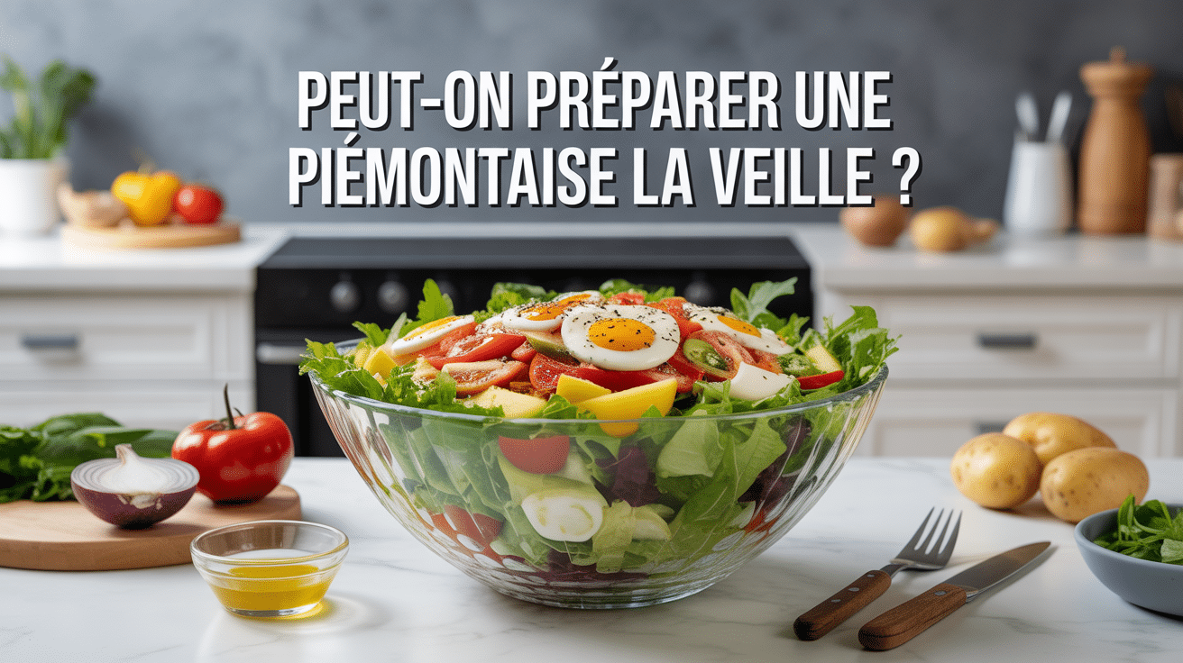 Peut on préparer une piémontaise la veille salade en saladier