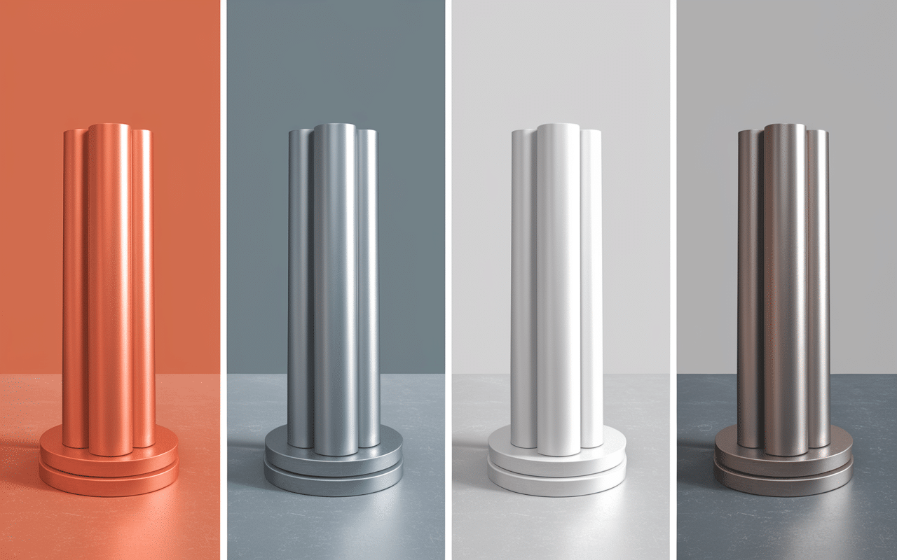 comparaison matériaux plat en u acier aluminium pvc inox