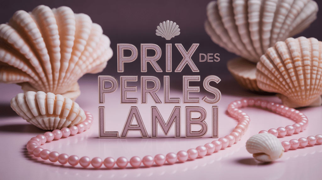 Prix perle de lambi perles roses nacrées surface claire