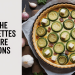 Quiche courgettes chèvre lardons sortie du four