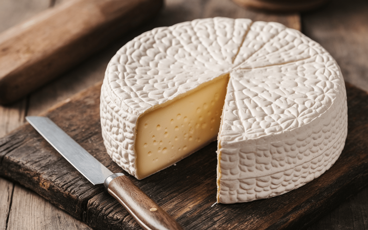 recette du camembert traditionnel gros plan croûte fleurie texture crémeuse