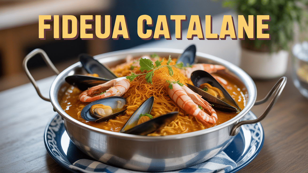 recette fideua catalane traditionnelle plat de fruits de mer