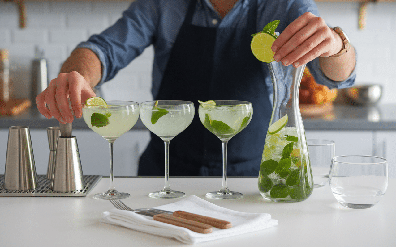 Recette mojito pour 10 personnes service dans verres