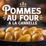 Pommes au four cannelle plat dessert