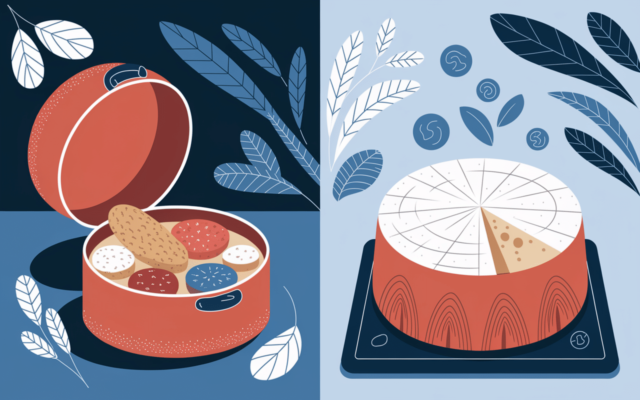 Thon et fromage blanc illustration fraîcheur