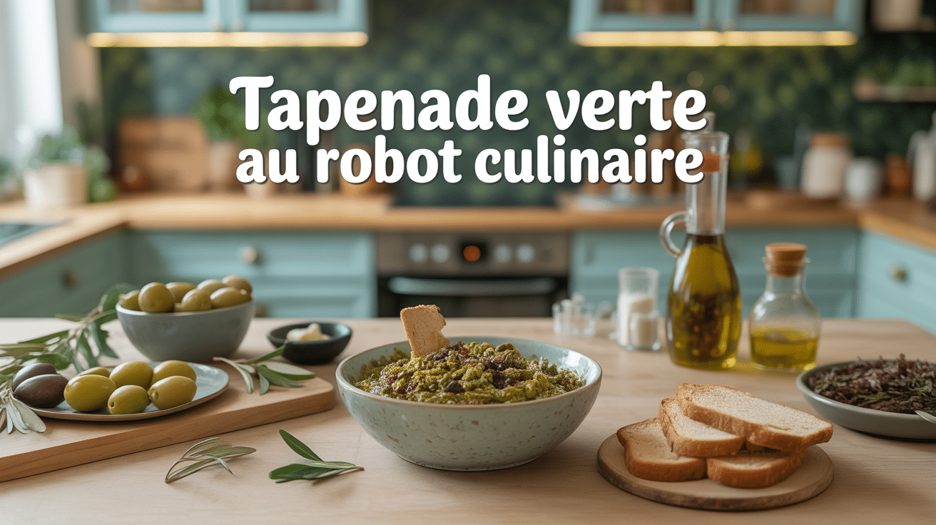 Bol de tapenade verte thermomix, ingrédients apéritif