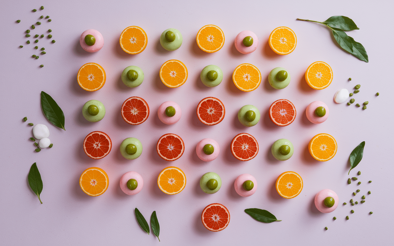 Variantes creatives tartelette clementine agrumes pistaches