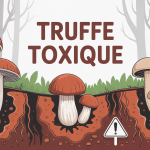 illustration truffes toxique panneau avertissement
