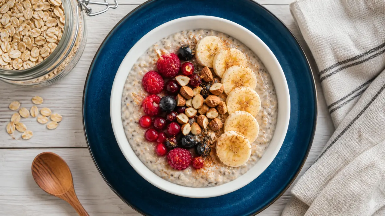 Bol avoine chia pour petit dej équilibré recette