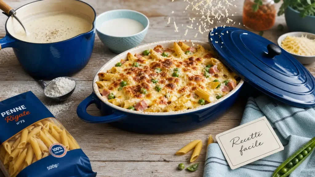 Recette facile pas cher : gratin de pâtes économique, quiche sans pâte et soupes épaisses pour la semaine