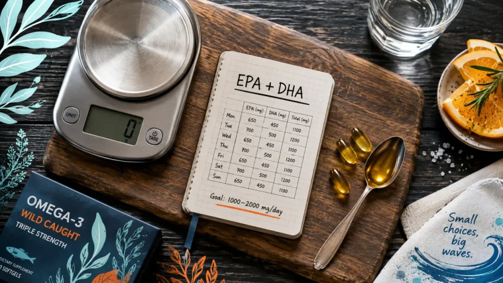 250 à 500 mg d’EPA/DHA par jour : combien de gélules d’oméga 3 faut-il vraiment ?