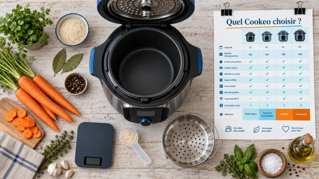 Quel Cookeo choisir ? Comparez les fonctions, le budget et la place disponible